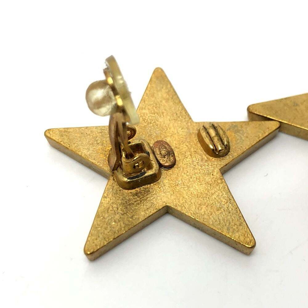 CHANEL Vintage Black Logo Earrings - Picture 10 of 10